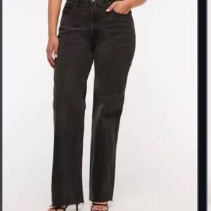 Abercrombie jeans, black curved, love